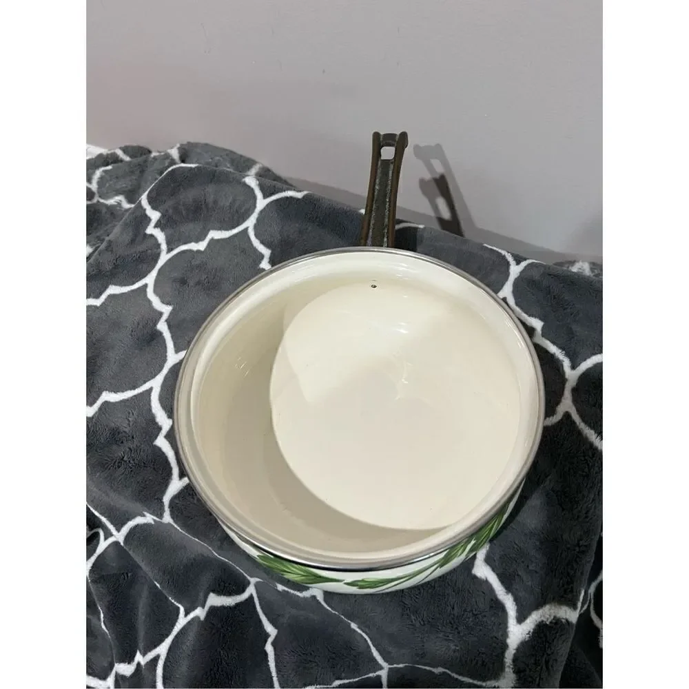 Villeroy & Boch Amapola Enamel Over Metal 2 PC Sauce Pan Pot diameter 7